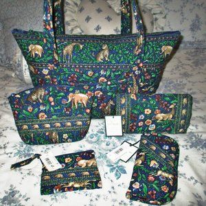 Vera Bradley Animal Kingdom 5 Pc Vintage Lot New!